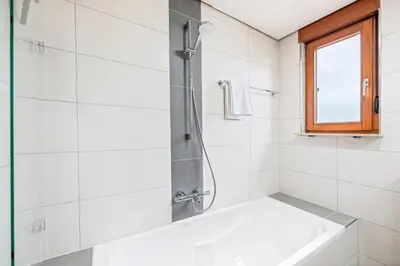 Ein Badezimmer in der Unterkunft Ferienwohnung 