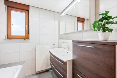 Ein Badezimmer in der Unterkunft Ferienwohnung 