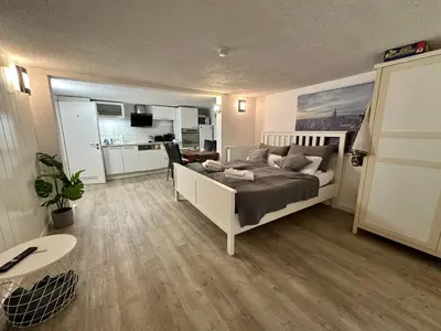 Küche/Küchenzeile in der Unterkunft Schöne Wohnung in der Altstadt