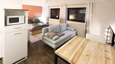 Küche/Küchenzeile in der Unterkunft Schicke Souterrainwohnung