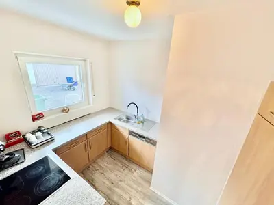 Küche/Küchenzeile in der Unterkunft RelaxStay - SkyView - Smart-TV - WiFi