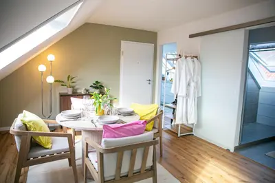 Ein Bett oder Betten in einem Zimmer der Unterkunft Citynest - Modern & gemütlich