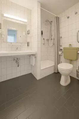 Ein Badezimmer in der Unterkunft AR Boutique Hotel Mannheim