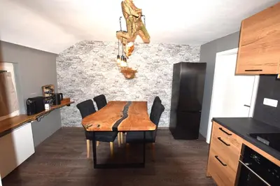 Küche/Küchenzeile in der Unterkunft Ferienwohnung Odenwaldwellness