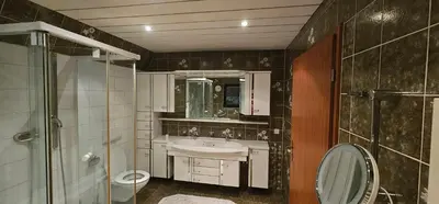 Ein Badezimmer in der Unterkunft Ruhige Wohnung im Obergeschoss