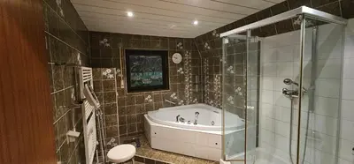 Ein Badezimmer in der Unterkunft Ruhige Wohnung im Obergeschoss