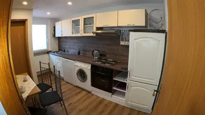 Küche/Küchenzeile in der Unterkunft Ferienwohnung Landliebe