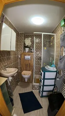 Ein Badezimmer in der Unterkunft Ferienwohnung Landliebe