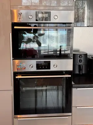 Küche/Küchenzeile in der Unterkunft Waterfront Apartment am Main, 15 Min Frankfurt Airport, Terrasse, Free Parking