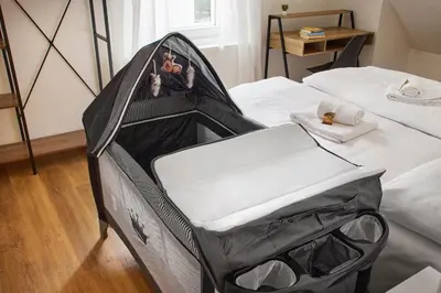 Ein Bett oder Betten in einem Zimmer der Unterkunft Design Apartment mit Kingsize-Betten & Balkon
