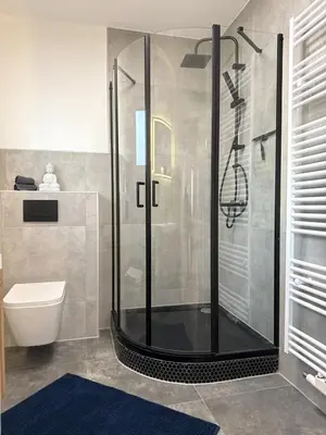 Ein Badezimmer in der Unterkunft Neue moderne Monteurwohnung