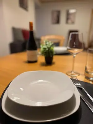 Getränke in der Unterkunft Ferienwohnung mit Terrasse