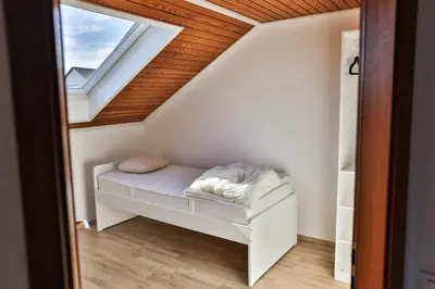 Ein Bett oder Betten in einem Zimmer der Unterkunft Ferienwohnung Höger Monteurwohnung
