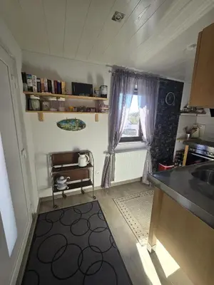 Küche/Küchenzeile in der Unterkunft Ferienwohnung Ilkas Inn