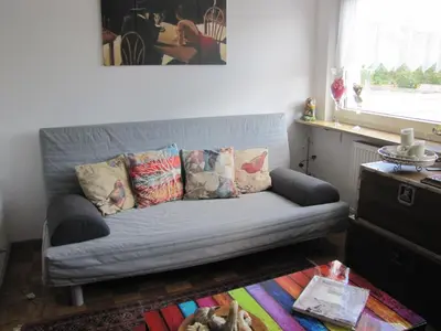 Ein Sitzbereich in der Unterkunft Haus Edingen
