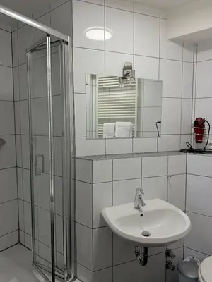 Ein Badezimmer in der Unterkunft Hotel Altavilla