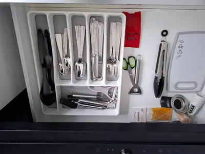 Küche/Küchenzeile in der Unterkunft 3 Zimmer Apartment am Wildpark
