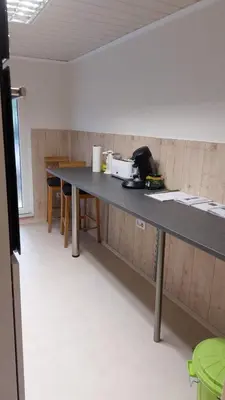 Küche/Küchenzeile in der Unterkunft Anna's Ferienwohnung Bensheim