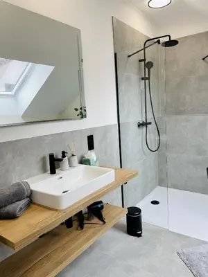 Ein Badezimmer in der Unterkunft Ferienwohnung Weingut Braun & Söhne