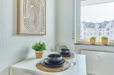 Grundriss der Unterkunft Schöne Wohnung Ludwigshafen Balkon WLAN Zentrale Lage