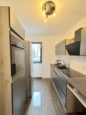 Küche/Küchenzeile in der Unterkunft Schöne Maisonette im Villa 12-5 Uni Mainz
