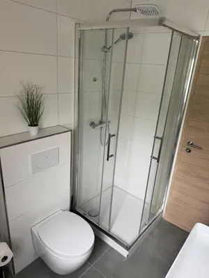 Ein Badezimmer in der Unterkunft Eigentumswohnung in Sandhausen Heidelberg