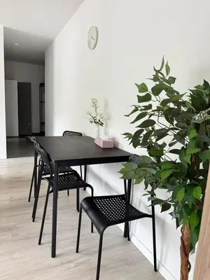Ein Sitzbereich in der Unterkunft Eigentumswohnung in Sandhausen Heidelberg