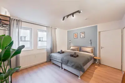 Ein Sitzbereich in der Unterkunft Amalfi A08 - super zentral für 4PP - 2 Zimmer & Boxspringbetten