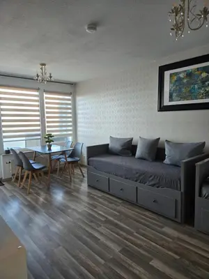 Ein Sitzbereich in der Unterkunft Apartment Katharina