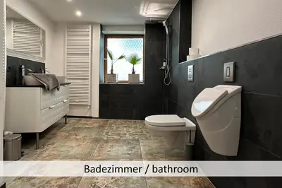 Ein Badezimmer in der Unterkunft KORN14 Loft - Parken, Küche