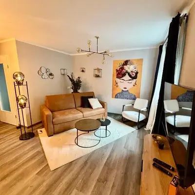 Stilvolle Einliegerwohnung mit Boxspringbett