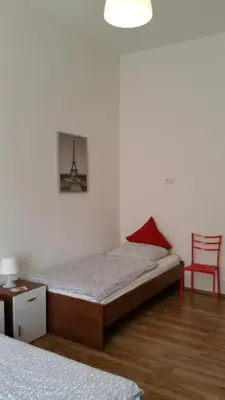 Ein Bett oder Betten in einem Zimmer der Unterkunft Pension Anna