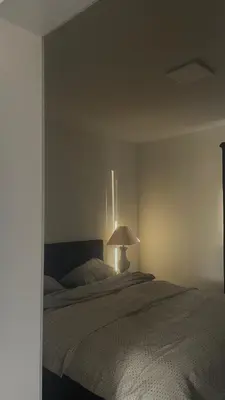 Ein Bett oder Betten in einem Zimmer der Unterkunft Moderne Ferienwohnung Bad Rappenau Verdistraße 9