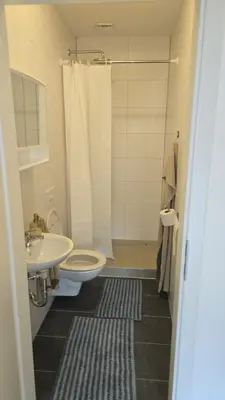 Ein Badezimmer in der Unterkunft Gästehaus am Marktplatz