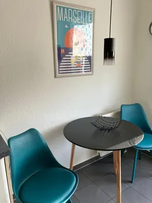Ein Sitzbereich in der Unterkunft Stilvolle 3,5-Zimmer-Wohnung in Ilvesheim
