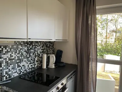 Küche/Küchenzeile in der Unterkunft Ferienwohnung Daly