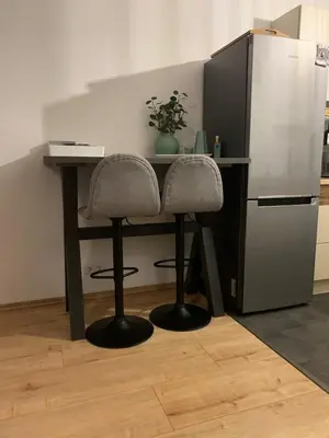 Küche/Küchenzeile in der Unterkunft Helle schöne 1,5 Zimmer Wohnung