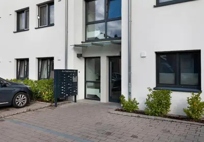 Das Gebäude in dem sich die Ferienwohnung befindet