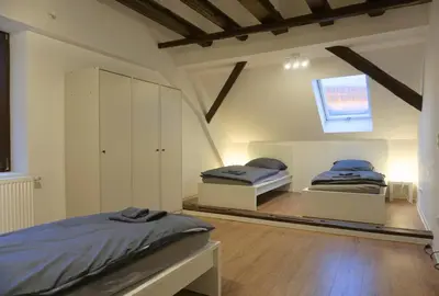 Ein Bett oder Betten in einem Zimmer der Unterkunft 11 Monteursapartments zur Alleinnutzung