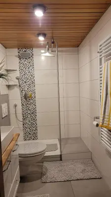 Ein Badezimmer in der Unterkunft Apartment Wiesenglück
