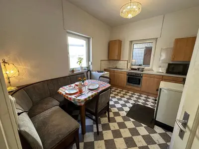 Küche/Küchenzeile in der Unterkunft Ferienwohnung Alte Metzgerei Mömlingen