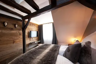 Ein Bett oder Betten in einem Zimmer der Unterkunft die Träumerei GmbH