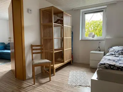 Ein Bett oder Betten in einem Zimmer der Unterkunft Zu Gast bei Freunden