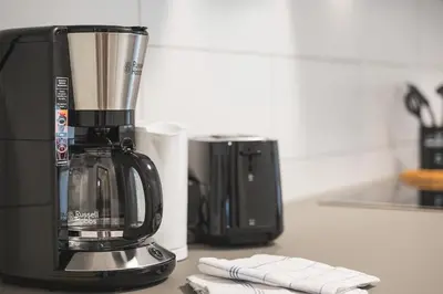 Kaffee-/Teezubehör in der Unterkunft DZ02 Komfortwohnung für Monteure und Arbeitsteams