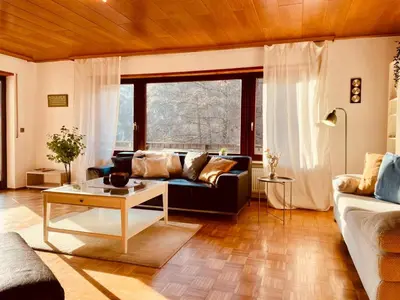 Ein Sitzbereich in der Unterkunft Odw homes - Wohnung im Landhaus mit Garten
