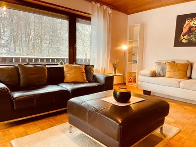 Ein Sitzbereich in der Unterkunft Odw homes - Wohnung im Landhaus mit Garten