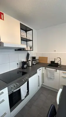 Küche/Küchenzeile in der Unterkunft modern accomodation