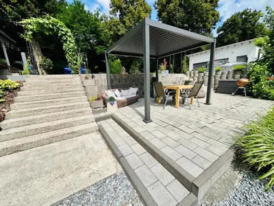 Ein Garten an der Unterkunft Dorfperle