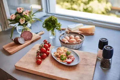 Essen im Bed & Breakfast oder in der Nähe