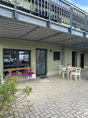 Das Gebäude in dem sich die Ferienwohnung befindet